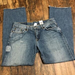 Lucky Patchwork Boyfriend Jeans Distressed